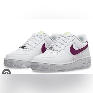 Nike Kid’s Air Force 1 Crater Next Nature White Sangria Size 7Y